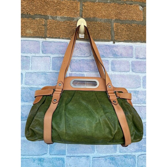 L.A.M.B buttery soft green leather shoulder bag DEADSTOCK - Picture 6 of 13